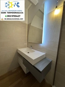 FORNITURA E MONTAGGIO MOBILE BAGNO MODERNO